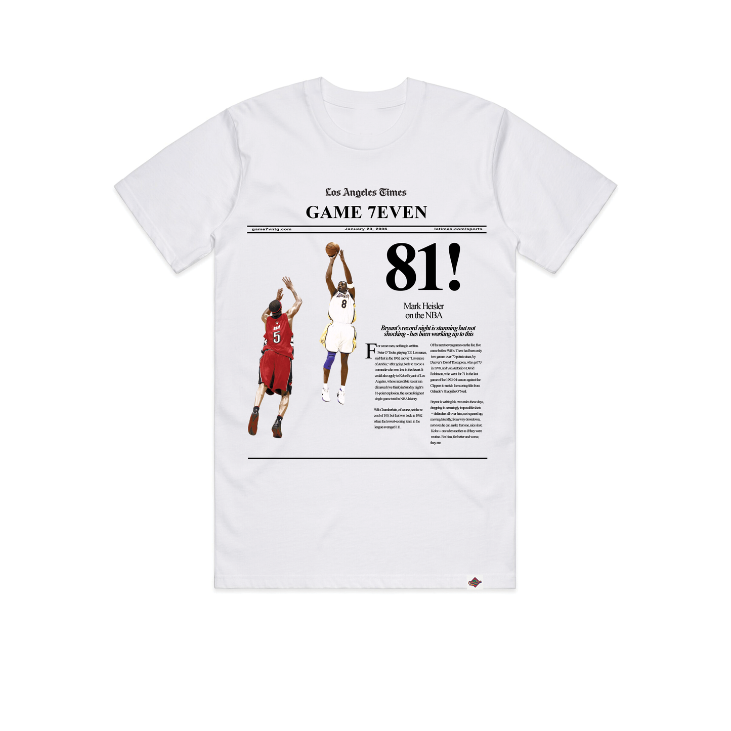 81 Points Tee – Kobe Tribute Edition